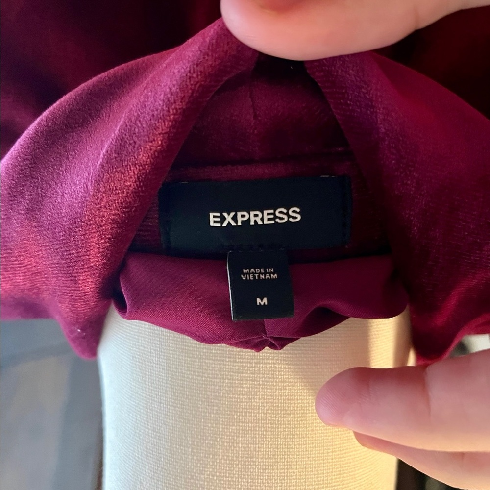 Express Ruby velvet double breasted blazer - Picture 4 of 4